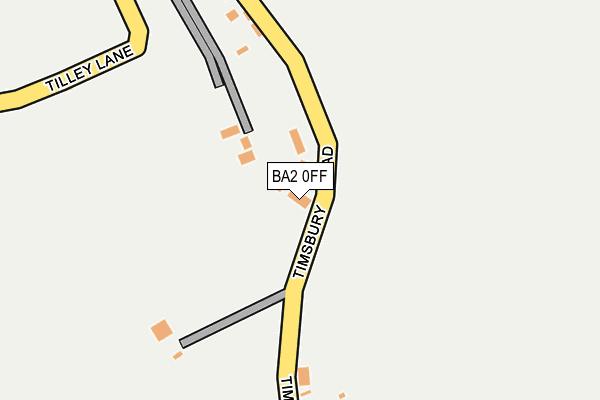 BA2 0FF map - OS OpenMap – Local (Ordnance Survey)