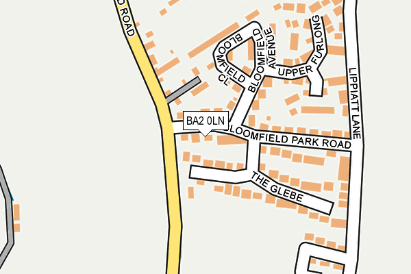 BA2 0LN map - OS OpenMap – Local (Ordnance Survey)
