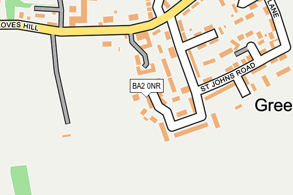 BA2 0NR map - OS OpenMap – Local (Ordnance Survey)