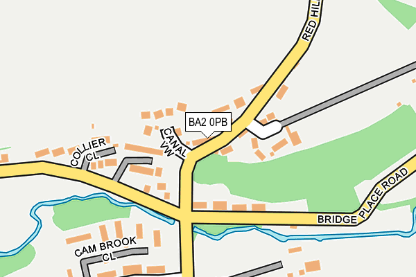 BA2 0PB map - OS OpenMap – Local (Ordnance Survey)