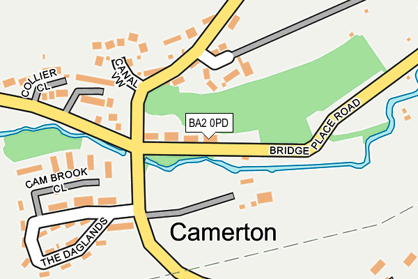 BA2 0PD map - OS OpenMap – Local (Ordnance Survey)