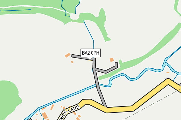 BA2 0PH map - OS OpenMap – Local (Ordnance Survey)