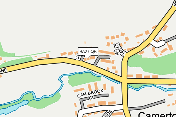 BA2 0QB map - OS OpenMap – Local (Ordnance Survey)