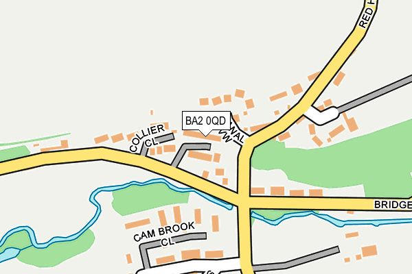 BA2 0QD map - OS OpenMap – Local (Ordnance Survey)