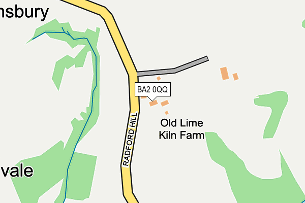 BA2 0QQ map - OS OpenMap – Local (Ordnance Survey)