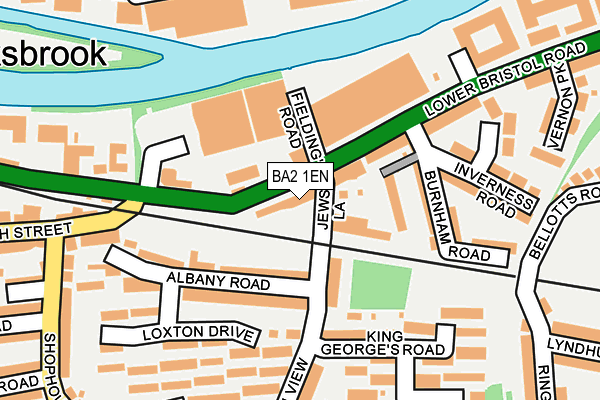 BA2 1EN map - OS OpenMap – Local (Ordnance Survey)