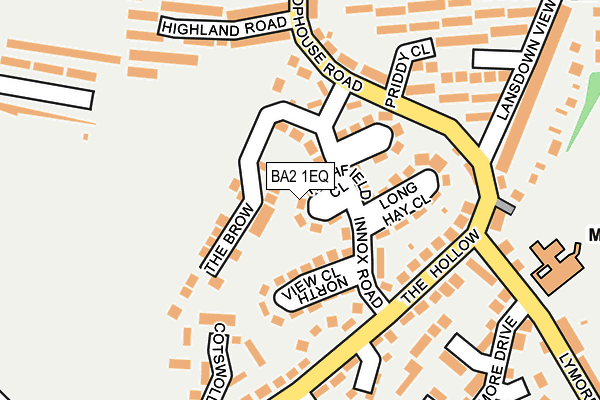 BA2 1EQ map - OS OpenMap – Local (Ordnance Survey)