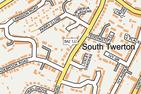 BA2 1JJ map - OS OpenMap – Local (Ordnance Survey)