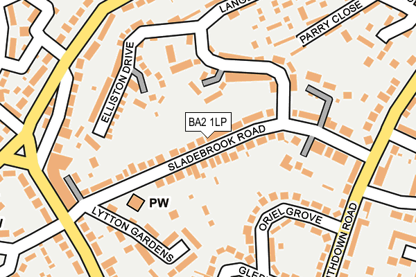 BA2 1LP map - OS OpenMap – Local (Ordnance Survey)