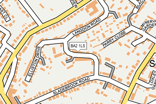 BA2 1LS map - OS OpenMap – Local (Ordnance Survey)