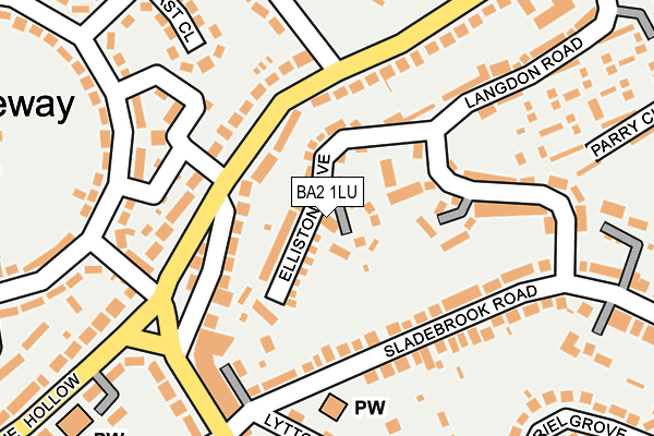 BA2 1LU map - OS OpenMap – Local (Ordnance Survey)