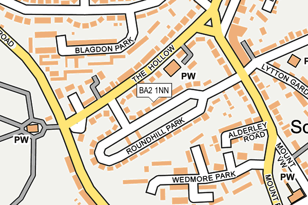 BA2 1NN map - OS OpenMap – Local (Ordnance Survey)