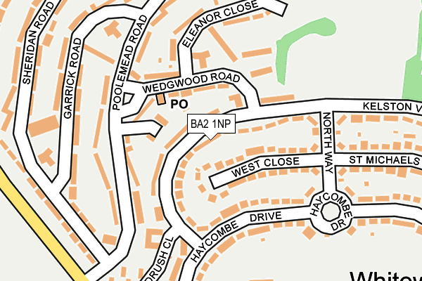 BA2 1NP map - OS OpenMap – Local (Ordnance Survey)