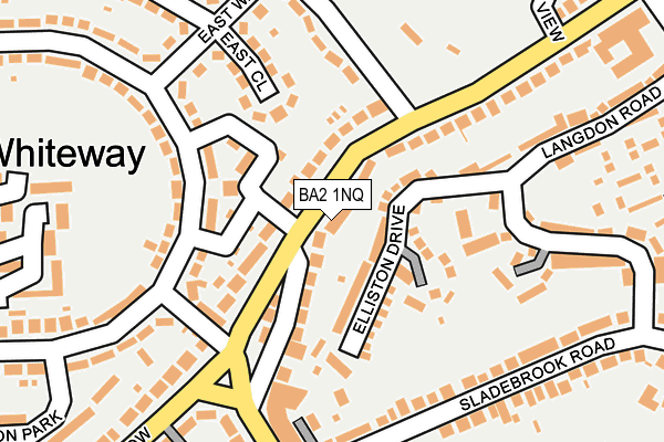 BA2 1NQ map - OS OpenMap – Local (Ordnance Survey)