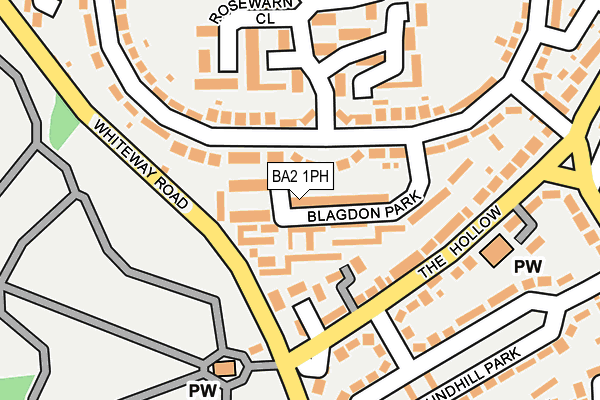 BA2 1PH map - OS OpenMap – Local (Ordnance Survey)