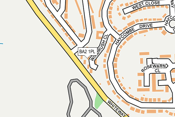 BA2 1PL map - OS OpenMap – Local (Ordnance Survey)