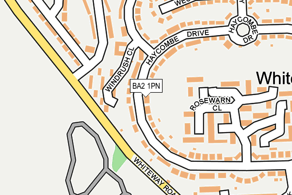 BA2 1PN map - OS OpenMap – Local (Ordnance Survey)