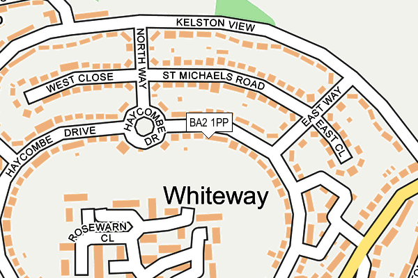 BA2 1PP map - OS OpenMap – Local (Ordnance Survey)