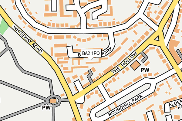 BA2 1PQ map - OS OpenMap – Local (Ordnance Survey)