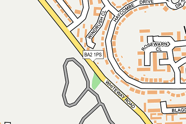 BA2 1PS map - OS OpenMap – Local (Ordnance Survey)