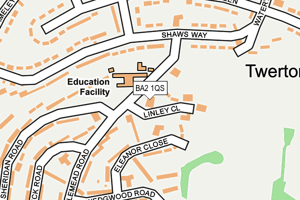BA2 1QS map - OS OpenMap – Local (Ordnance Survey)