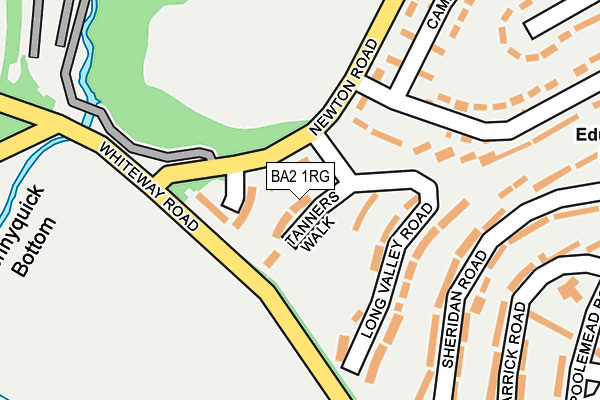 BA2 1RG map - OS OpenMap – Local (Ordnance Survey)