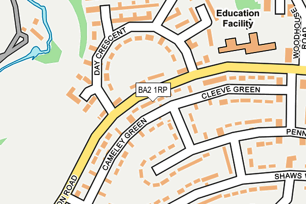 BA2 1RP map - OS OpenMap – Local (Ordnance Survey)