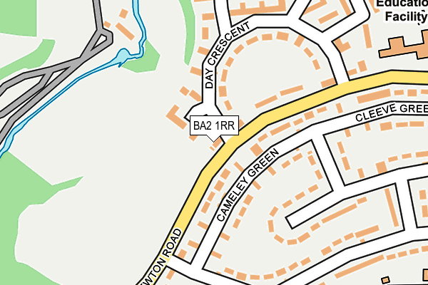 BA2 1RR map - OS OpenMap – Local (Ordnance Survey)