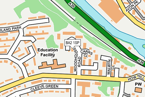 BA2 1SP map - OS OpenMap – Local (Ordnance Survey)