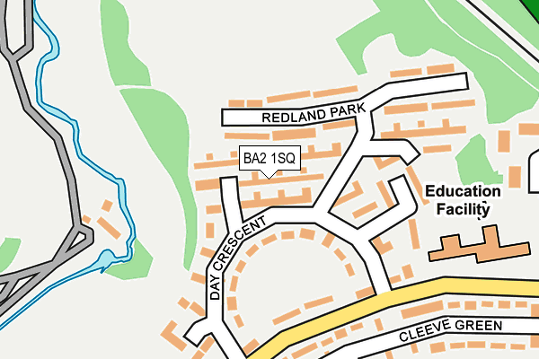 BA2 1SQ map - OS OpenMap – Local (Ordnance Survey)