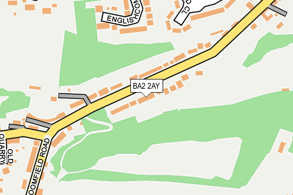 BA2 2AY map - OS OpenMap – Local (Ordnance Survey)