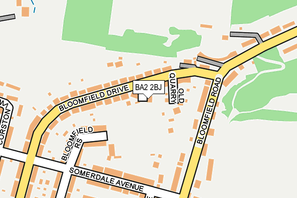 BA2 2BJ map - OS OpenMap – Local (Ordnance Survey)