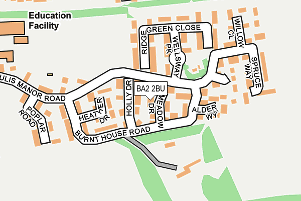 BA2 2BU map - OS OpenMap – Local (Ordnance Survey)
