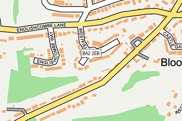BA2 2EB map - OS OpenMap – Local (Ordnance Survey)