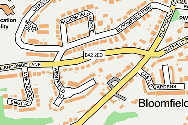 BA2 2ED map - OS OpenMap – Local (Ordnance Survey)