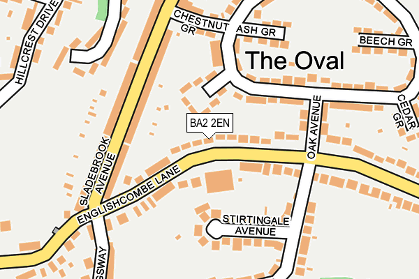 BA2 2EN map - OS OpenMap – Local (Ordnance Survey)