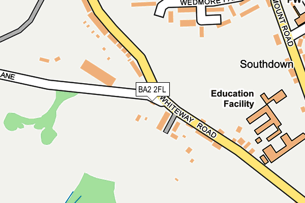BA2 2FL map - OS OpenMap – Local (Ordnance Survey)