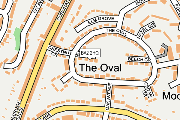 BA2 2HQ map - OS OpenMap – Local (Ordnance Survey)