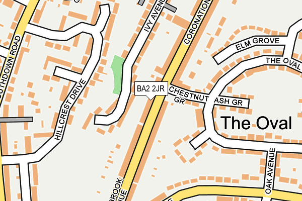 BA2 2JR map - OS OpenMap – Local (Ordnance Survey)