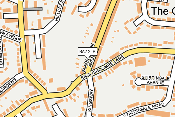 BA2 2LB map - OS OpenMap – Local (Ordnance Survey)