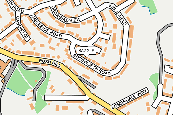 BA2 2LS map - OS OpenMap – Local (Ordnance Survey)