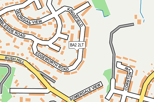 BA2 2LT map - OS OpenMap – Local (Ordnance Survey)