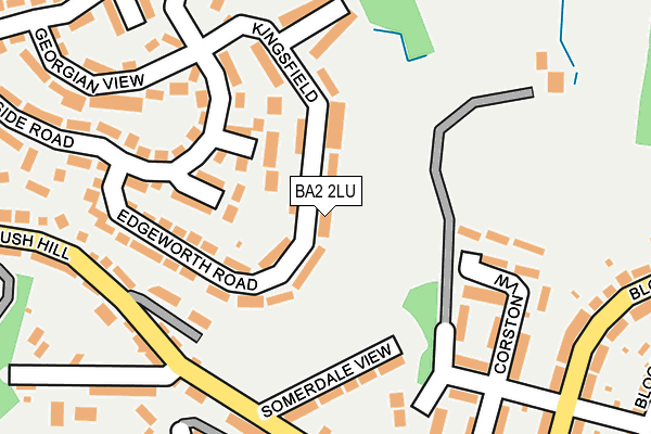 BA2 2LU map - OS OpenMap – Local (Ordnance Survey)