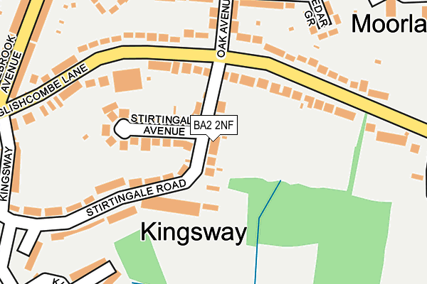 BA2 2NF map - OS OpenMap – Local (Ordnance Survey)