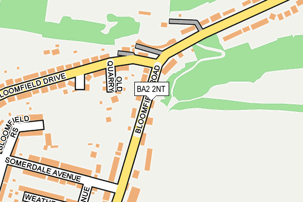 BA2 2NT map - OS OpenMap – Local (Ordnance Survey)
