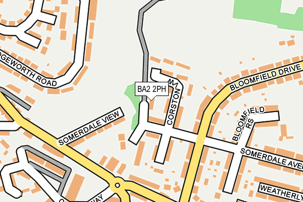 BA2 2PH map - OS OpenMap – Local (Ordnance Survey)