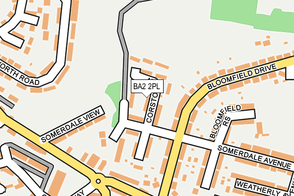 BA2 2PL map - OS OpenMap – Local (Ordnance Survey)