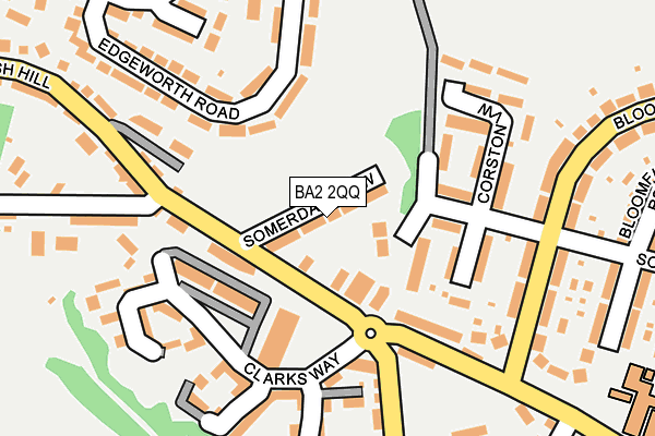 BA2 2QQ map - OS OpenMap – Local (Ordnance Survey)