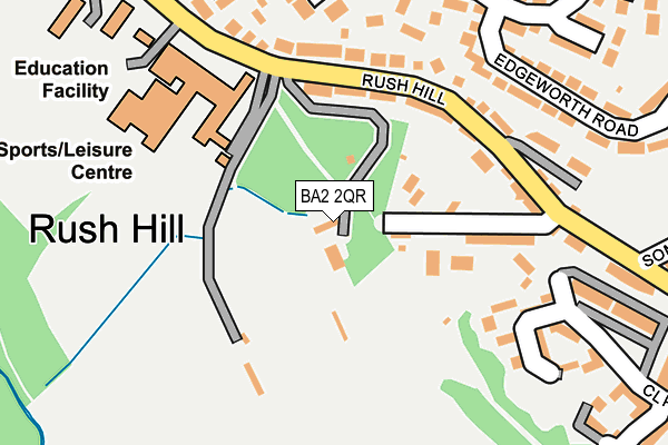 BA2 2QR map - OS OpenMap – Local (Ordnance Survey)