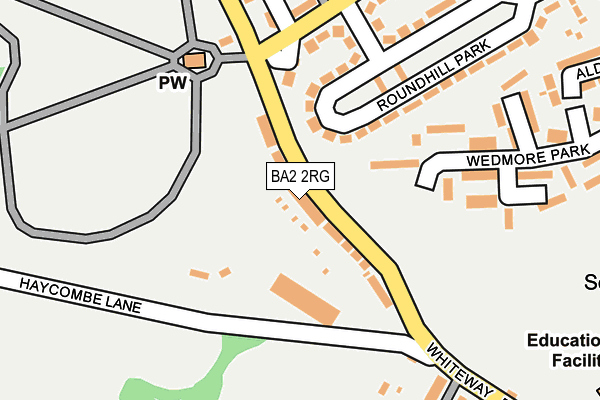 BA2 2RG map - OS OpenMap – Local (Ordnance Survey)